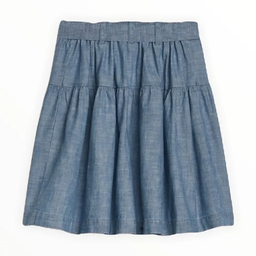 GAP Kids | Blue | CHAMBRAY BUTTON-FRONT SKIRT